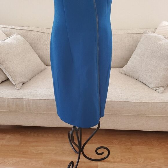 Hugo Boss 'Danafea' Zippered Sheath Dress - size 8 in Blue - Picture 6 of 16